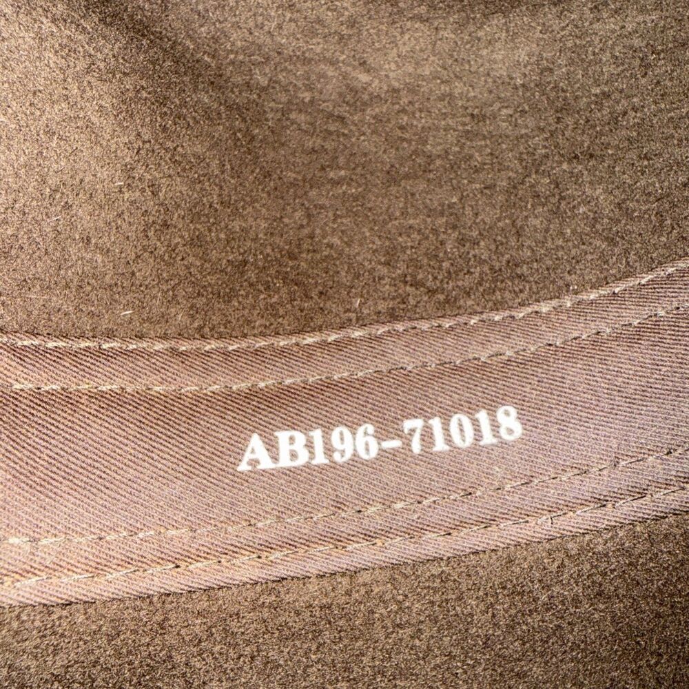 Pendleton AB196-71018 Men’s Wool Felt Outback Fedora Hat Brown Western Cowboy - Picture 7 of 12